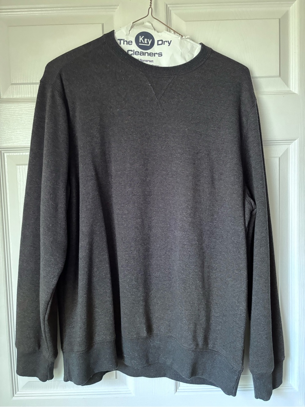 G.H. Bass & Co. Men's Dark Charcoal Crewneck Sweater